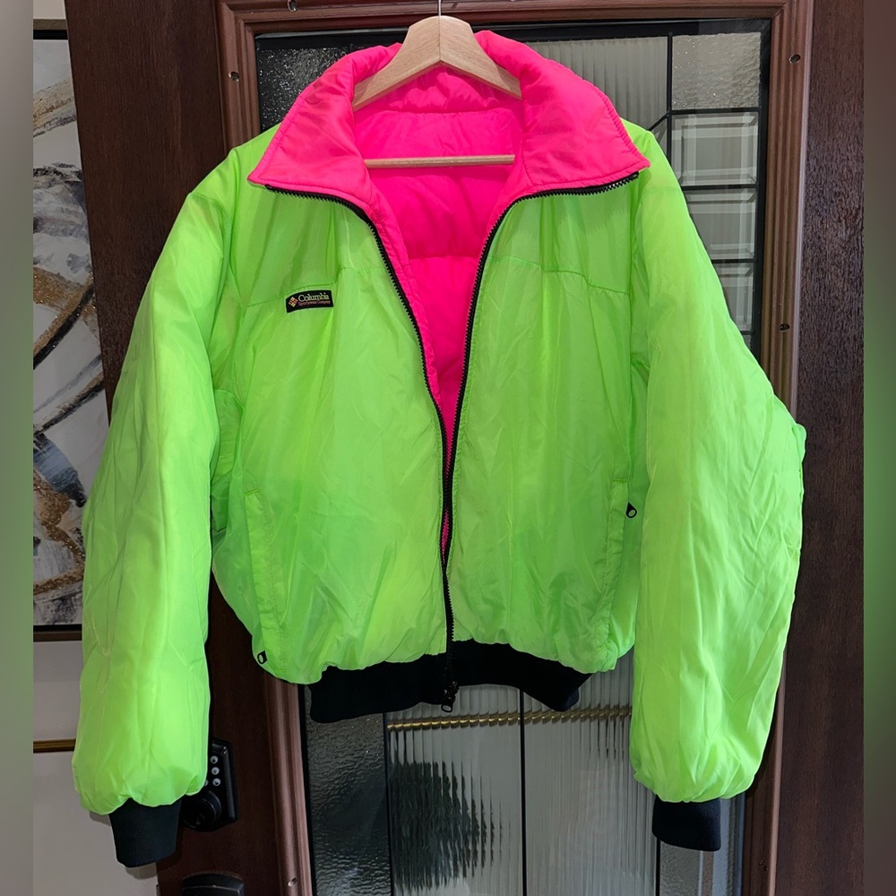 Vintage Columbia Reversible Down Winter Coat – Men’s Size Medium